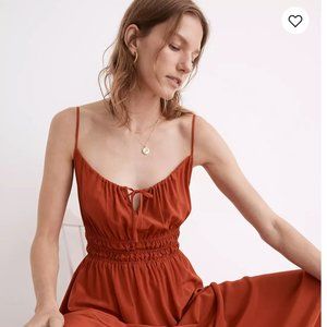 NWT Madewell Silk Sophia Cami Midi Dress